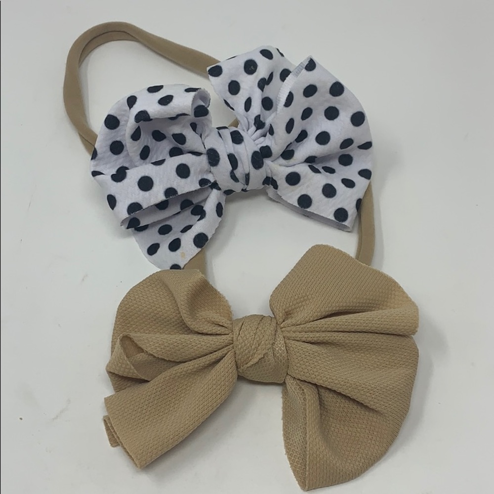 Knitted Nylon Bows for Babies